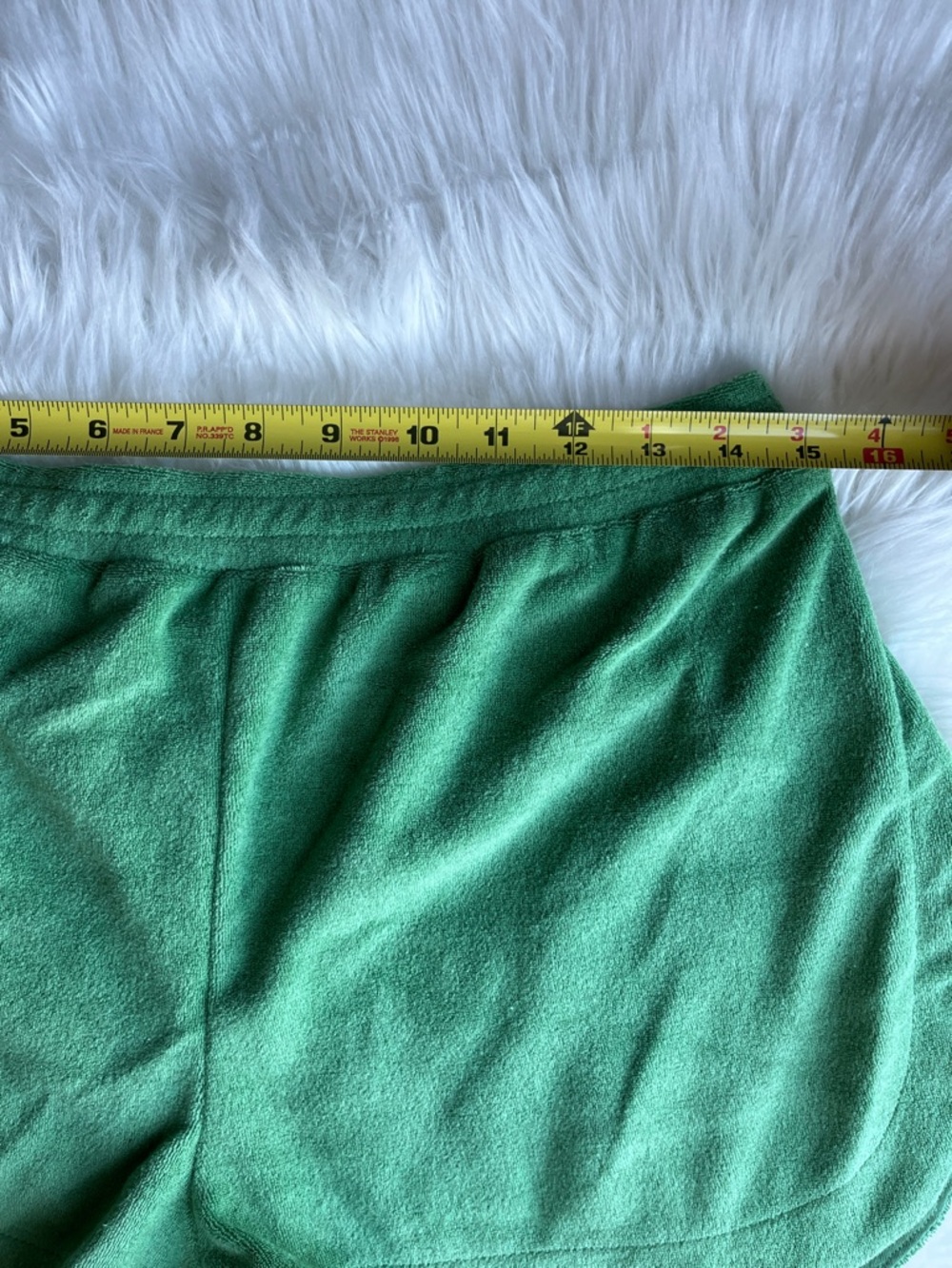 🆕 Anthropologie Green Terry Shorts Women’s Sizes M - Picture 10 of 10